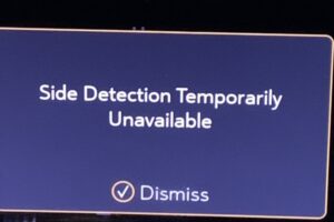 side detection temporarily unavailable